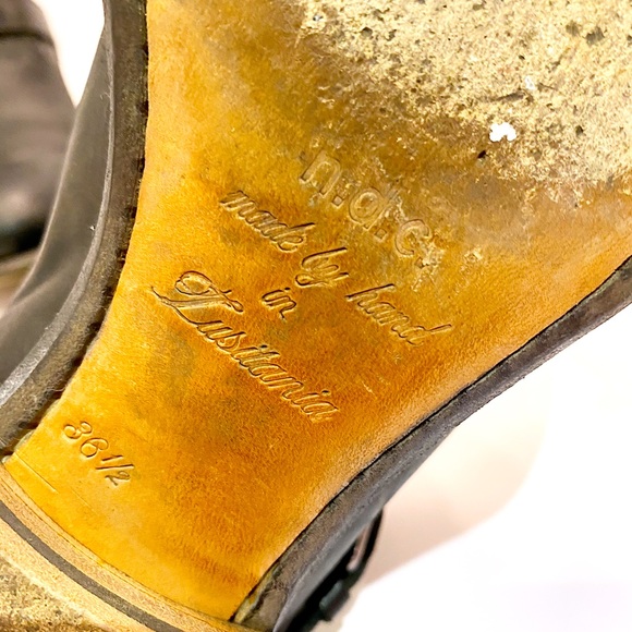 N.D.C Black Moto Boots - 36.5 - Picture 8 of 9